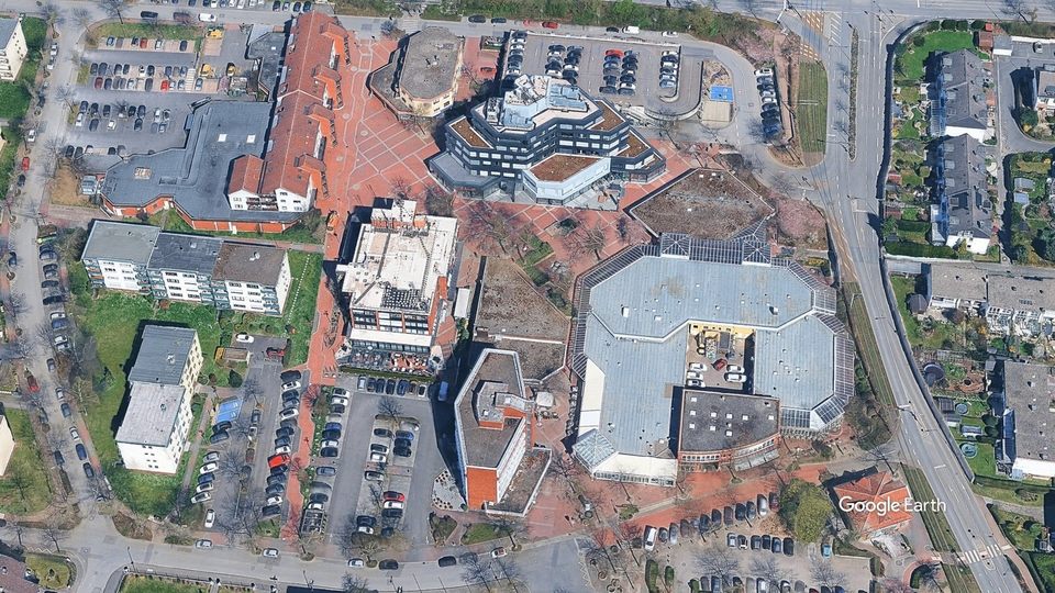 Luftbild der Vellmarer Stadtmitte mit Rathausplatz